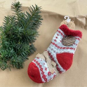 Bearpaw Cozy Fair Isle Sock With Chenille Lining, 2 Pairs